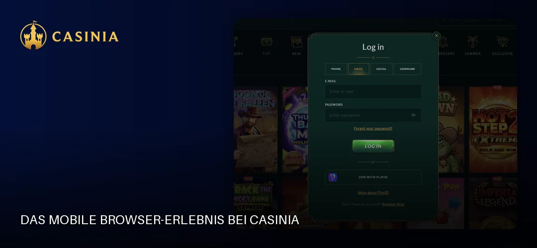 Casinia promotional banner