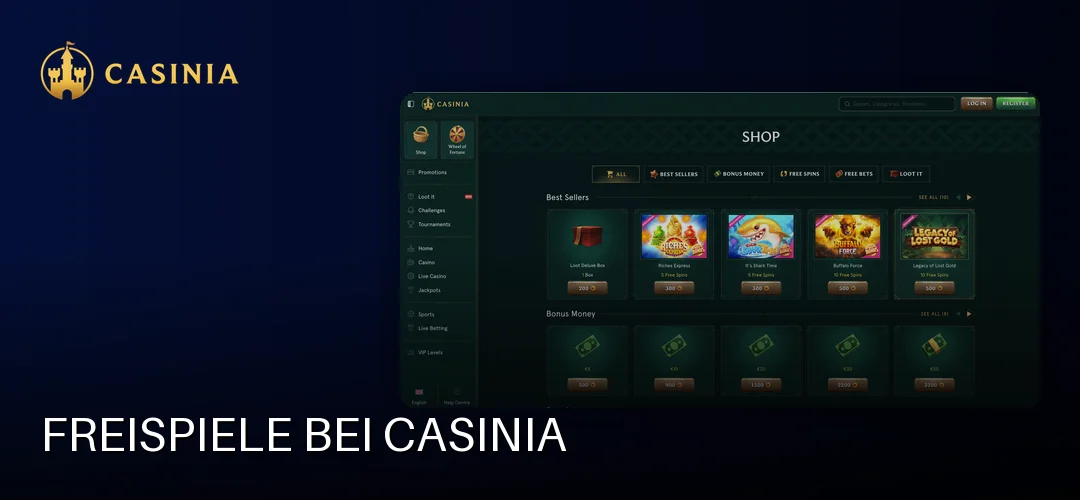 Casinia promotional banner